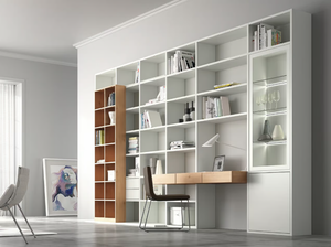 SINUS 25 - Open bookcase with secretary desk _ Sudbrock Möbelhandwerk